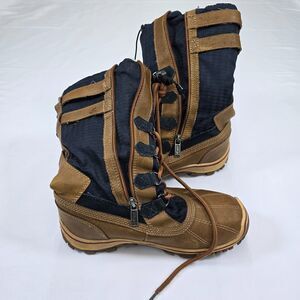 Pajar Black and Brown Winter Rain Boots